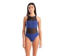 ARENA Mesh Panels Badeanzug für Damen, Farbe:Navy, Größe:46