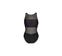 Arena - Women's Mesh Panels Swimsuit Vent Back - Badeanzug, Gr. XS 34, schwarz (Black)