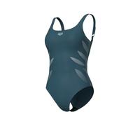 ARENA Milena Wing Back Damen B Cup Badeanzug, Formgebende Bademode, Power Mesh Technologie und Chlorresistenter Sensitiver Stoff, Feste Cups und Verstellbare Träger