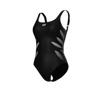 ARENA Milena Wing Back Damenbadeanzug mit B-Körbchen, Modellierender Schwimmanzug, Power-Mesh-Technologie und Chlorresistentes Sensitive Fabrics, Herausnehmbare Körbchen und Verstellbare Träger