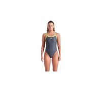Arena - Women's Monogram Swimsuit Challenge Back - Badeanzug, Gr. S 36, grün (DarkSageMulti/ArticLime)