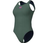 Arena O Back Solid One Piece Damen Schwimmanzug, grün 38