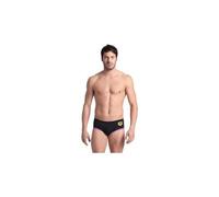 arena one big logo badeslip schwarz violett herren 90 cm