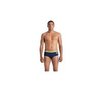 arena one big logo low waist badeanzug blau grun herren