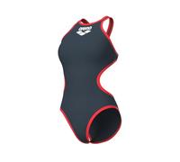 ARENA One Big Logo One Piece Damen Badeanzug, Schnell Trocknender Badeanzug, Sportliche Bademode MaxLife Eco Stoff mit Maximaler Chlorbeständigkeit und UPF 50+ UV-Schutz