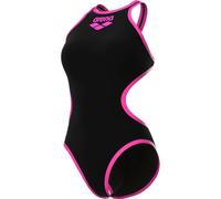 Arena One Big Logo Badeanzug für Damen, Schnelltrocknende, Sportliche Bademode aus Arena MaxLife Eco-Gewebe mit Maximaler Chlorbeständigkeit und 50+ UV-Schutz