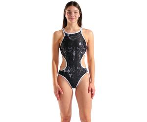 Arena One Lacquer One Piece Damen Schwimmanzug, schwarz 36