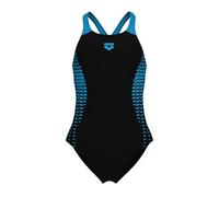 Arena Openings Unisex Kinder Badeanzug, Black/Turquoise, 152