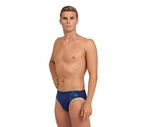 MEN'S SWIM BRIEFS GRAPHIC NAVY-TURQUOISE 6