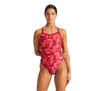 Arena Puzzled Print Damen Challenge Back Einteiler Badeanzug für Wettkampf oder Freizeitschwimmen, Damenbadeanzug