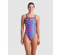Arena Racing Stripe Xcriss Cross Damen Schwimmanzug, multicolor 36