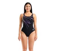 Arena Lili Squared Back Damen Badeanzug, schwarz 50