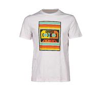 Arena Shirt "White music" in Weiß - 47% | Größe M | Herren Plussize