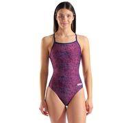 ARENA Snakeskin Lightdrop-Back Badeanzug für Damen chlorbeständig, Farbe:Rot, Größe:36