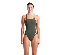 ARENA Solid Challenge Team Badeanzug für Damen, Damenbadeanzug aus Schnelltrocknendem Material, Sportlicher Schwimmanzug aus MaxLife Eco Gewebe, Chlorresistent, UV-Schutz, Vorderstoff Gefüttert