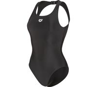 Badeanzug ARENA "W ARENA O BACK SWIMSUIT SOLID ONE PIECE", Gr. 42, N-Gr, schwarz, weiß, Obermaterial: 80% Polyamid, 20% Elasthan, Badeanzüge Badeanzug (18677240-42) schwarz, weiß