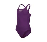 Arena Solid Swim Pro Team Einteiliger Badeanzug für Mädchen, Schnelltrocknender Badeanzug, Sportliche Badebekleidung aus Arena MaxLife Eco-Gewebe mit Maximaler Chlorbeständigkeit und 50+ UV-Schutz