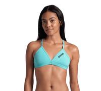 ARENA Solid Tie Bikinioberteil, Damen, Blassblau, 36