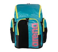 ARENA Spiky III Rucksack 45, Schwimmen, Athlet, Sport, Fitnessstudio, große Trainingsausrüstung, Schwimmtasche für Damen und Herren, 45 Liter, Pfau