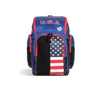 ARENA Spiky III Rucksack 45 USA, Schwimmen, Athleten, Sport, Fitnessstudio, große Trainingsausrüstung, Schwimmtasche für Damen und Herren, 45 Liter, US-Team