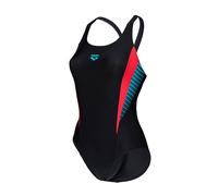 arena THREEFOLD Badeanzug Damen 548 - black-black-anguria 38