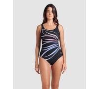 ARENA Damen Shapewear Women's Susanna C-Cup Swimsuit Ladies Shaping Suit Pool and Beach Badeanzug, Schwarz, Mehrfarbig/schwarz, 68