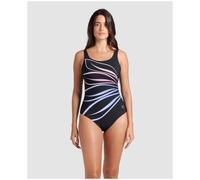 ARENA Damen Shapewear Women's Susanna C-Cup Swimsuit Ladies Shaping Suit Pool and Beach Badeanzug, Schwarz, Mehrfarbig/schwarz, 68