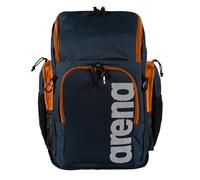 ARENA Team 45L Schwimmsport-Rucksack Trainingstasche für Damen und Herren, Marineblau/Orange, 45 L US