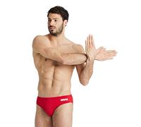 arena Team Badehose Slip Herren Einfarbig 4 RED-WHITE