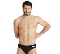 arena Team Badehose Slip Herren Einfarbig 7 BLACK-WHITE