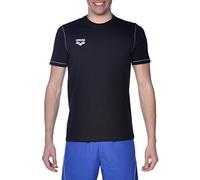 ARENA Team Line Kurzarm T-Shirt für Damen und Herren, Unisex-Erwachsene, T-Shirt, Team Line Short Sleeve T-Shirt for Men and Women, schwarz, X-Small