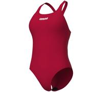 Arena Badeanzug Swim Pro Solid, MaxLife Eco, chlorbeständig, 50+ UV‑Schutz, rot/weiß