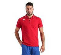 ARENA Team Unisex-Poloshirt Aus Baumwolle Solid Polo Shirt Rot M