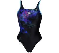 ARENA Placement U Back Damen-Einteiler-Badeanzug mit Innen-BH, Mehrfarbig, 38