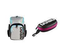 ARENA Unisex-Adult Spiky III Backpack 35 Rucksack, Ice-Sky, NS Swim Brillenetui, Brillenetui Hardcase, Brillenetui Hartschale, Schwarz