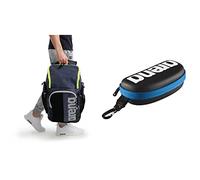 ARENA Unisex-Adult Spiky III Backpack 45 Rucksack, Navy-NEON_Yellow, NS Swim Brillenetui, Brillenetui Hardcase, Brillenetui Hartschale, Schwarz