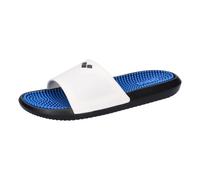 Arena Badesandalen Marco Unisex, Gepolsterte Massagesohle und Grip, Weiß/Cyan EU 41