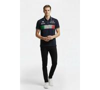 Arena Unisex Fin Poloshirt Solid Navy Len Größe: M | Business hemden Outlet | Unisex | Blau
