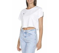 arena Crop T-Shirt Frauen Corinne Team S WHITE-WHITE-BLACK