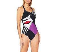 Arena W Cradle Back One Piece Badeanzug Bodylift Damen Aika Cup B M Schwarz / Schwarz