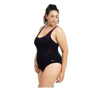 Arena W Isabel Light Cross Back One Piece Plus Black-rose Violet Größe: 2X | Badeanzüge Outlet | Damen | Violett