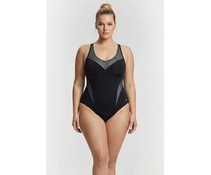 Arena W Isabel Light Cross Back One Piece Plus Black-white Größe: 3X | Badeanzüge Outlet | Damen | Schwarz