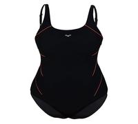 Arena W Jewel One Piece Plus Black Peonia Red Größe: 2X | Badeanzüge Outlet | Damen | Schwarz
