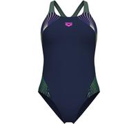Badeanzug ARENA "W ARENA NUANCE SWIMSUIT SWIM PRO BACK L", Damen, Gr. 46, N-Gr, navy, sage, Obermaterial: 80% Polyamid, 20% Elasthan, Badeanzüge Badeanzug (61420542-46) navy, sage