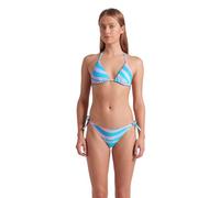 ARENA Water Prints Triangel-Bikini für Damen, Elastischer Recyclingstoff, Schnelltrocknend, Strand- und Schwimmbad-Badeanzug für Damen, Damenbikini mit Herausnehmbaren Cups, Top und Slip mit Bändern