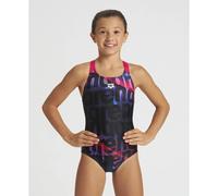 Arena Waves Junior V Back ONE Piece Mädchen Schwimmanzug, blau 128