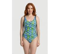 Arena Women's Bodylift Chiara Swimsuit Wing B Navy-soft Green Mult Größe: 52 | Badeanzüge Outlet | Damen | Grün