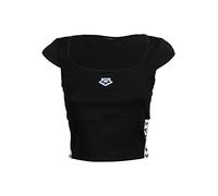 Arena Women's Icons Bra Top Solid, Black-White-Black, X-Small