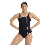 Arena Women's Icons Swimsuit U Back Logo Black-asphalt Größe: 42 | Badeanzüge Outlet | Damen | Schwarz
