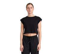 Arena Women's Logo Crop Tee Black-white Größe: S | Hemden Outlet | Damen | Schwarz